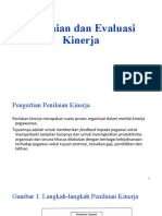 Penilaian Dan Evaluasi Kinerja