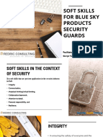 Soft Skills For Blue Sky Products SECURITY GUARDS