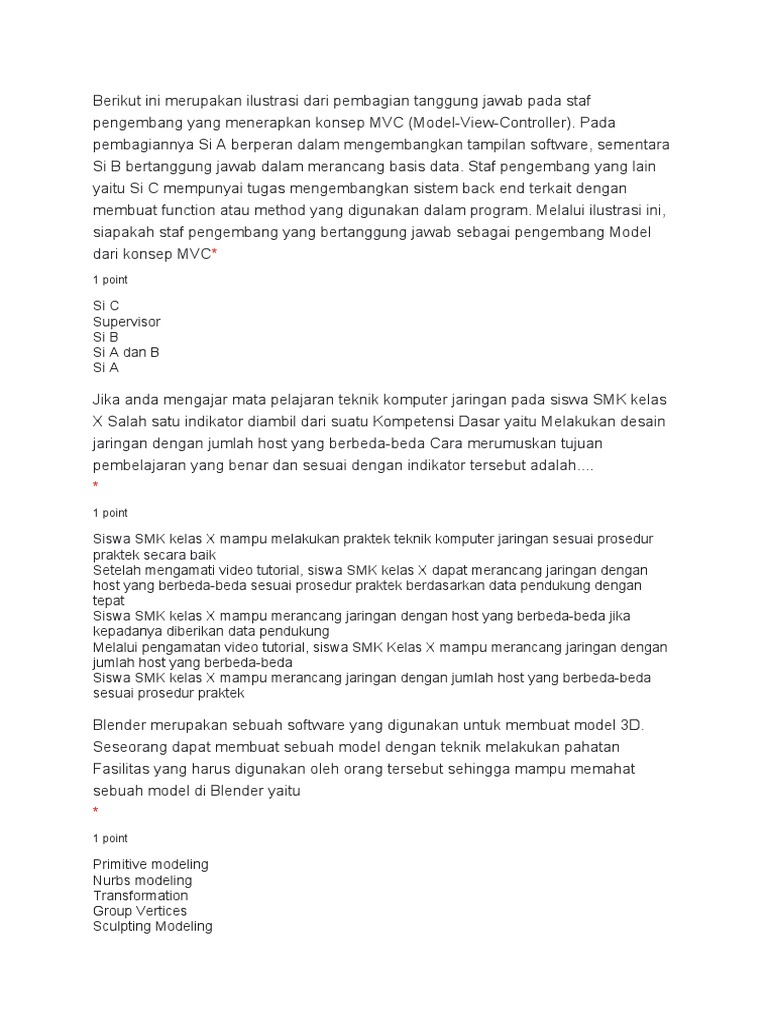 Latihan Soal Tik Pdf