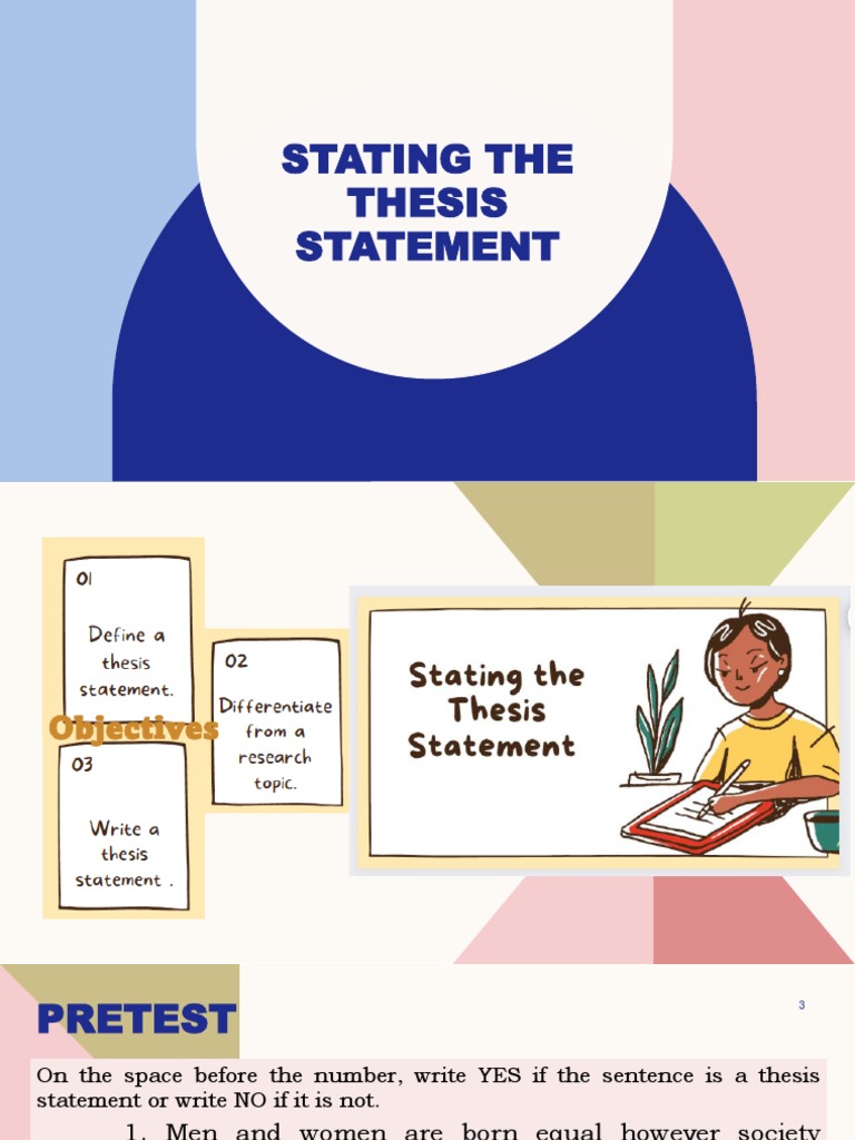 Stating Thesis Statement PDF Cannabis (Drug)