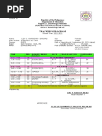 Sample Teachers Program 2021 2022