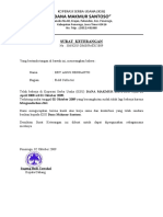 "Dana Makmur Santoso": Surat Keterangan