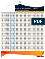 Jadwal Imsyak Kota Bandar Lampung 1444 H