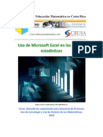 Uso de Microsoft Excel en Los Análisis Estadísticos