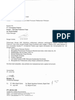 Surat PT JCM - 01 - Kelengkapan Berkas Untuk Persiapan Pelaksanaan Pekerjaan PDF
