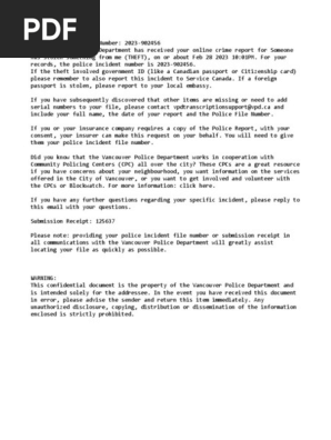 police report