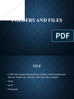 Folders and Files