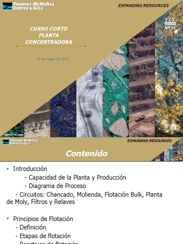 Curso - Corto - PLANTA CONCENTRADORA | PDF | Cobre | Espuma