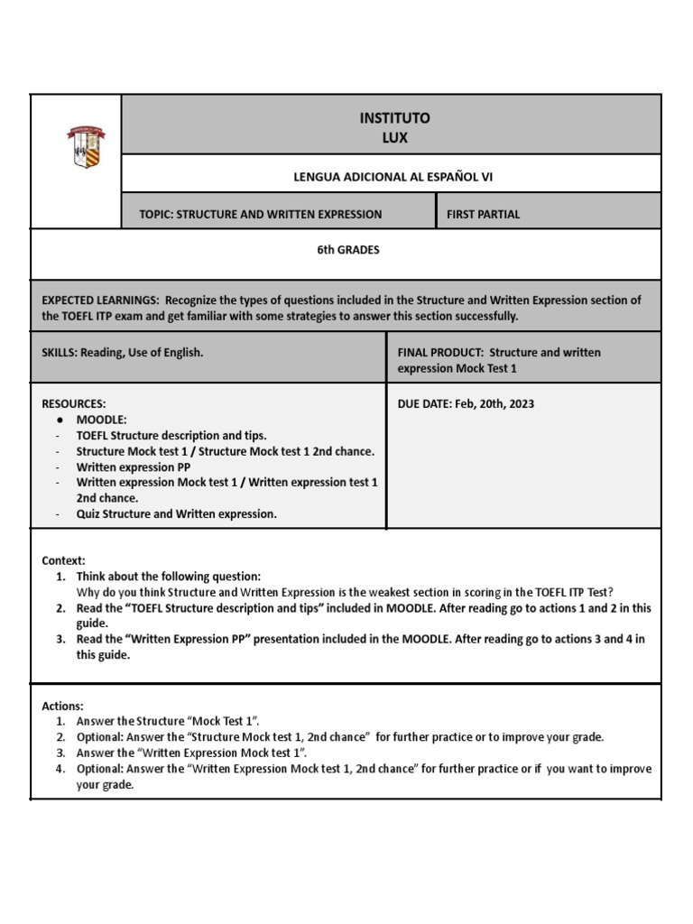 Toefl guide 3 structure and written expression pdf