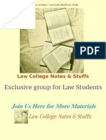 Join Us Here For More Materials: Law College Notes & Stuffs