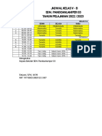 Jadwalkelasv - B Sdn. Pandeanlamper 03 TAHUN PELAJARAN 2022 /2023