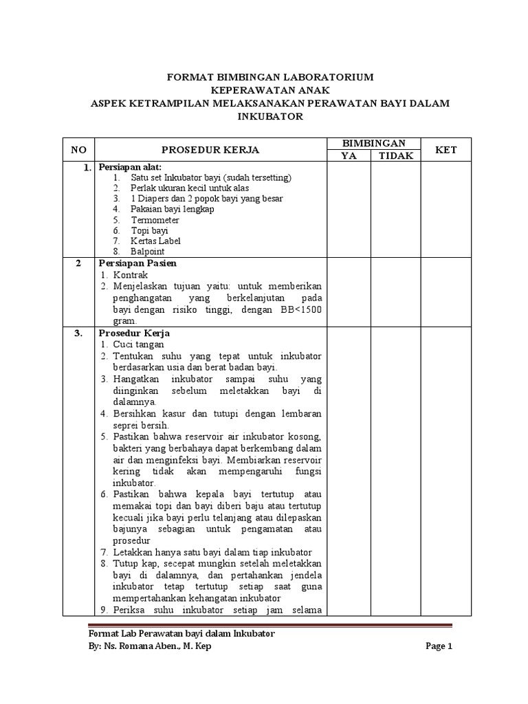 Format Bayi DLM Inkubator PDF