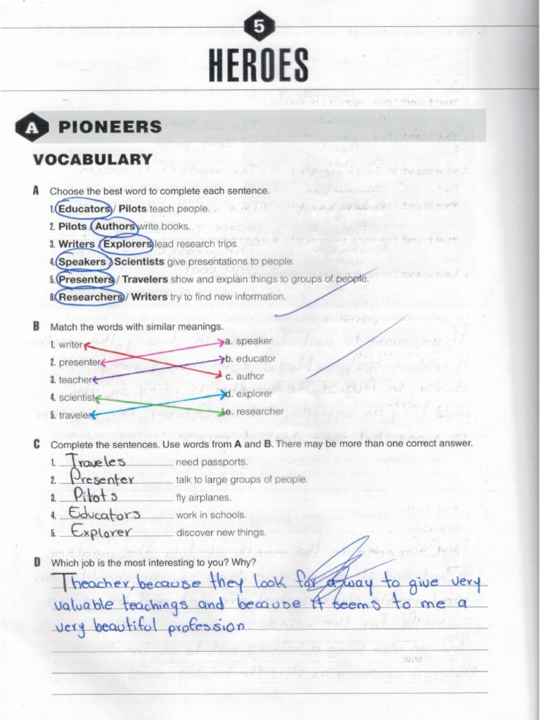 Unit 5 Heroes - Lesson 5A ''Pioneers''-Deryania Solís | PDF