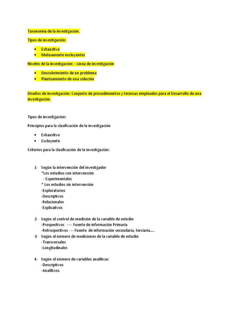 Taxonomia de La Investigacion 070322 PDF