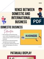 Difference Between Domestic and International Business