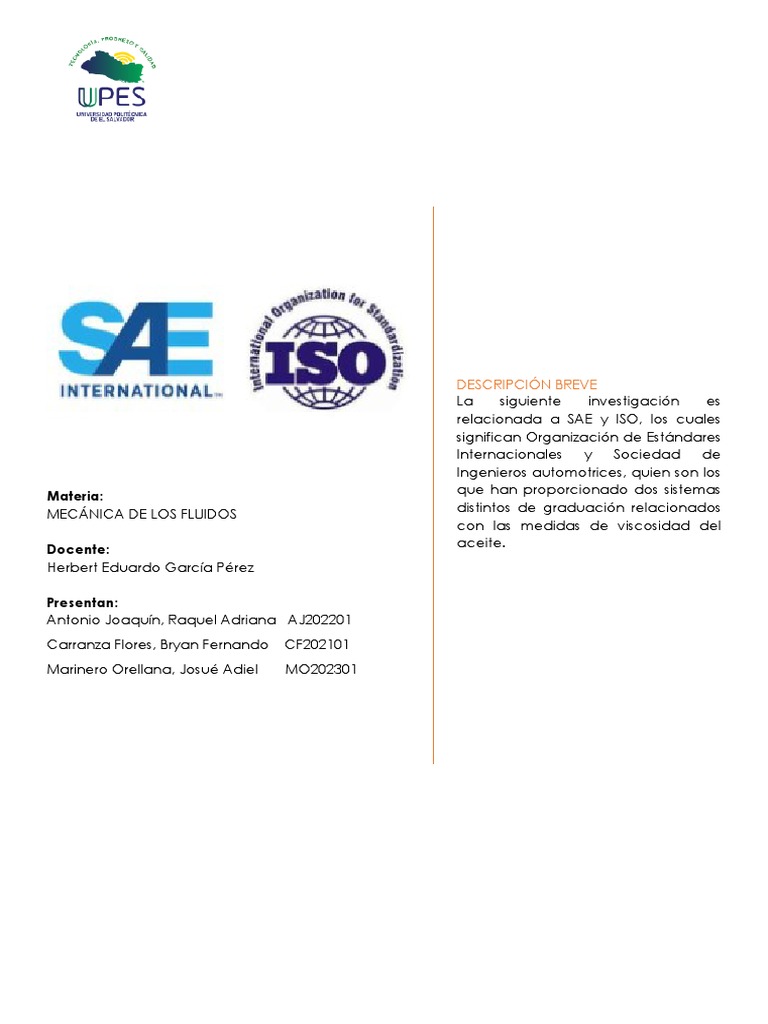 Viscosidad de Aceites: SAE vs ISO | PDF | Lubricante | Viscosidad