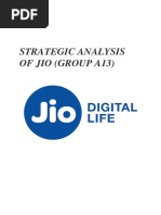 Stategic Analysis (Group 13) - Jio