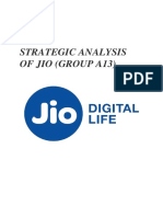 Stategic Analysis (Group 13) - Jio