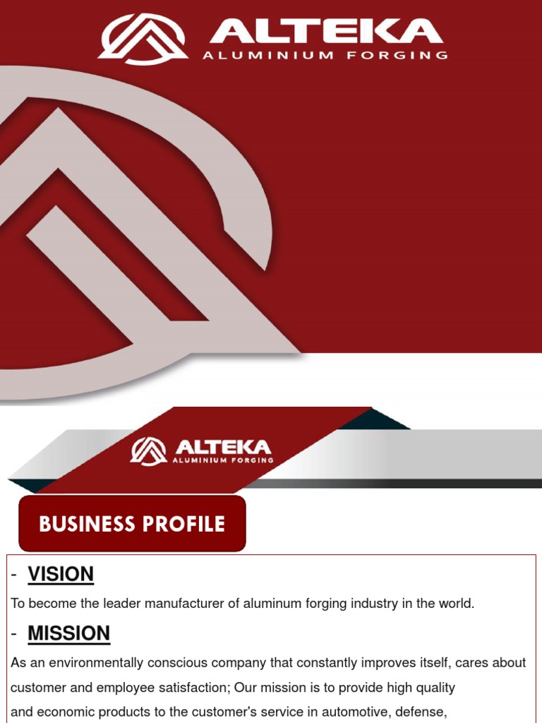 Alteka Presentation 2023 | PDF | Forging | Heat Treating
