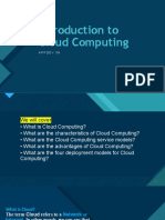 Introduction To Cloud Computing