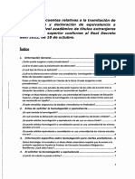 FAQ Homologación Títulos PDF