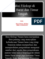 Tradisi Filologi Barat Dan Timur Tengah