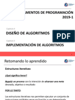 2019-1 Clase 8 - Diseño e Implementacion de Algoritmos