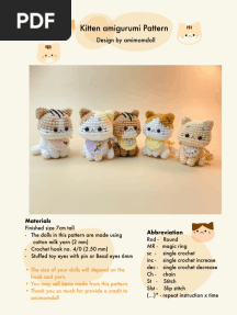 Kitten Amigurumi by Amimomdoll PDF