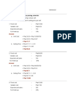 STM402-Exercises - Cost-Plus Pricing