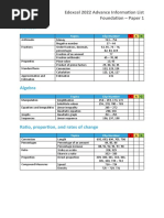 HegartyMaths Edexcel Advance 2022 Topic List 1F