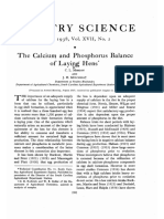 The Calcium and Phosphorus Balance of Laying Hens - 1938 - Poultry Science