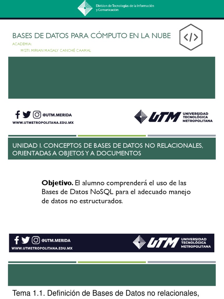 Introducción a Bases de Datos NoSQL | PDF | Bases de datos | No Sql