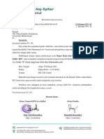 Surat Undangan Acara Upgrading & Raker KMM Asy-Syifaa'2023