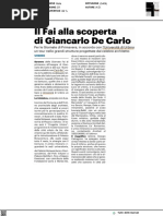 Il FAI alla scoperta di Giancarlo De Carlo - Il Resto del Carlino del 22 marzo 2023