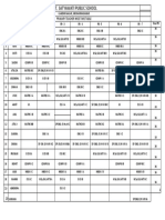 Primary Teacher Wise Time Table