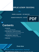 Web Application Testing Techniques and Tools
