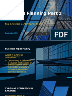 Business Planning Part 1: Ma. Christina L. Abrahano, MBA
