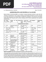 Notification IIT Bhilai Assistant Junior