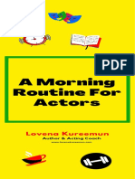 Actors Morning Routine Free Download PDF