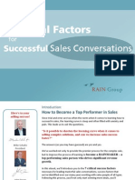 7 Critical Factors For Successful Sales Conversations