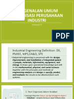 P1 - Pengenalan Umum Organisasi Perusahaan Industri