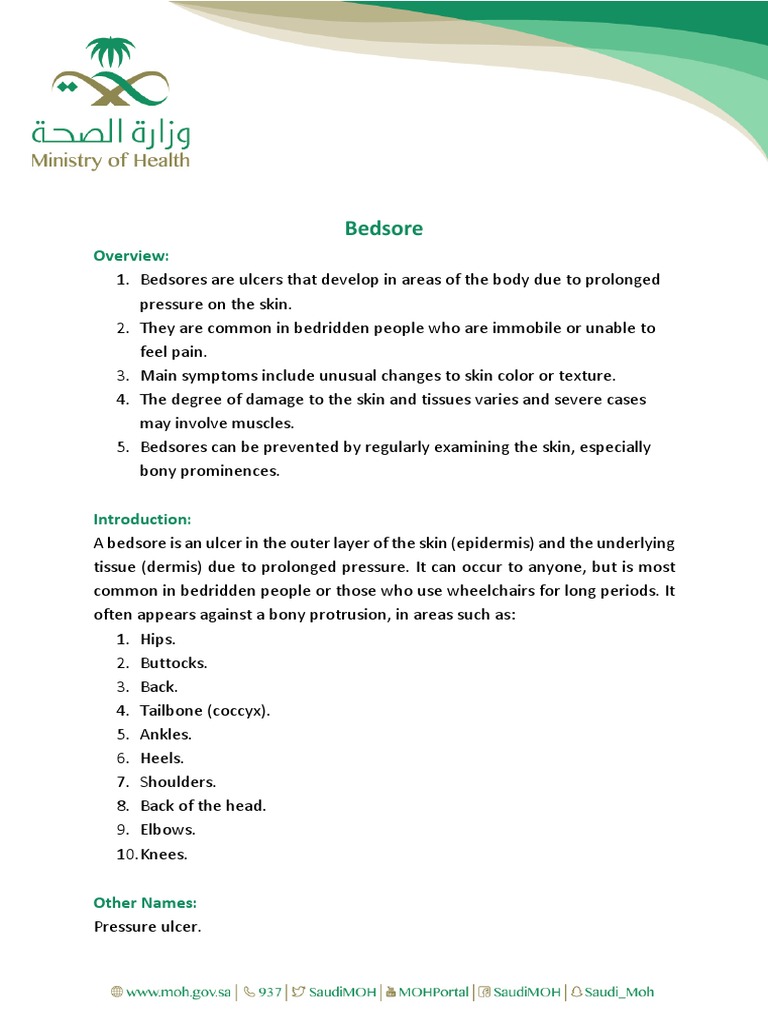 Bedsore Pdf Pdf Epidemiology Health Sciences