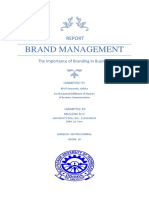 Report of Brand Management (MR)