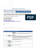 IATF Rules 5th Edition - FAQs Dec 2022 PDF