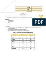 Activity 1.3 - What and Where