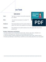 English 7 - 3rd Quarter Performance Task PDF