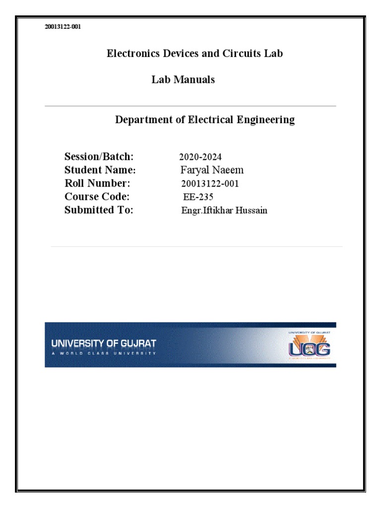 Edc Lab Manuals Third Semester PDF Amplifier Operational Amplifier