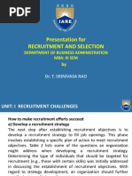 Recruitment and Selection