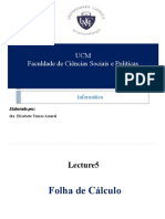 Lecture 5 Folha de Calculo