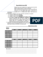 Disponibilidad Horaria 2023 PDF